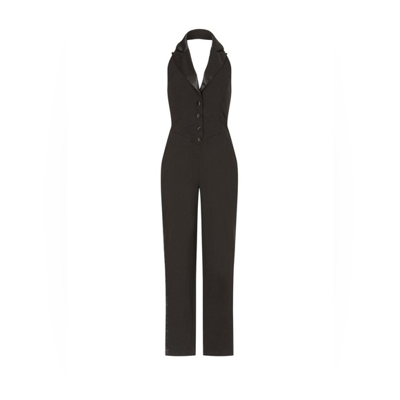 Ashley Park Tuxedo Jumpsuit in Black. NEW! - Picture 1 of 5